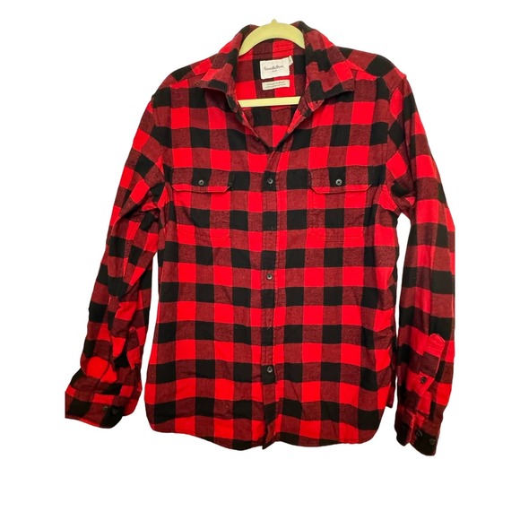 Goodfellow & Co Other - GOODFELLOW RED/BLACK PLAID FLANNEL SHIRT-MENS-LARGE